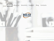 Tablet Screenshot of bluechiptt.com